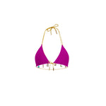 Solmera Reversible Gemstone Bikini Top - Fuchsia & Neon Orange - Limited Edition
