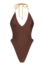 Wine/Chocolate Monokini | Reversible (Sample Sale)