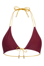 Wine/Chocolate Bikini Top | Reversible (Sample Sale)