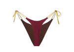 Wine/Chocolate Thongkini Bottom | Reversible (Sample Sale)