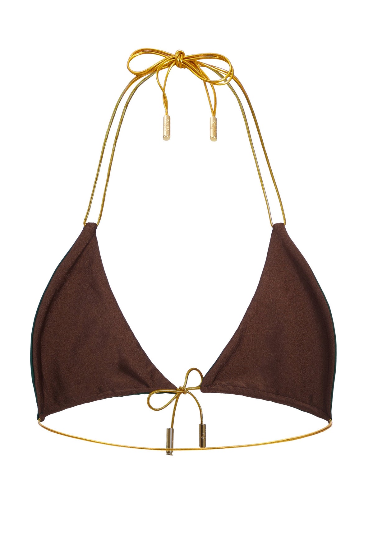 White/Chocolate Bikini Top | Reversible (Sample Sale)