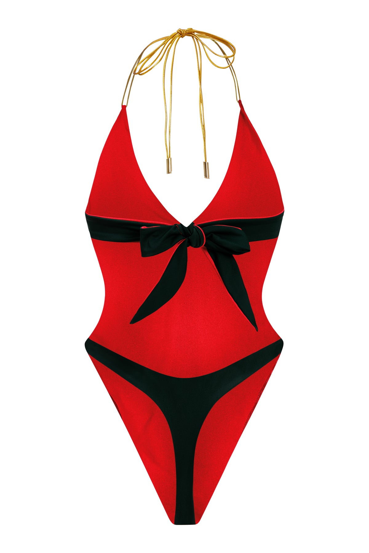 Onyx/Scarlet Monokini | Reversible
