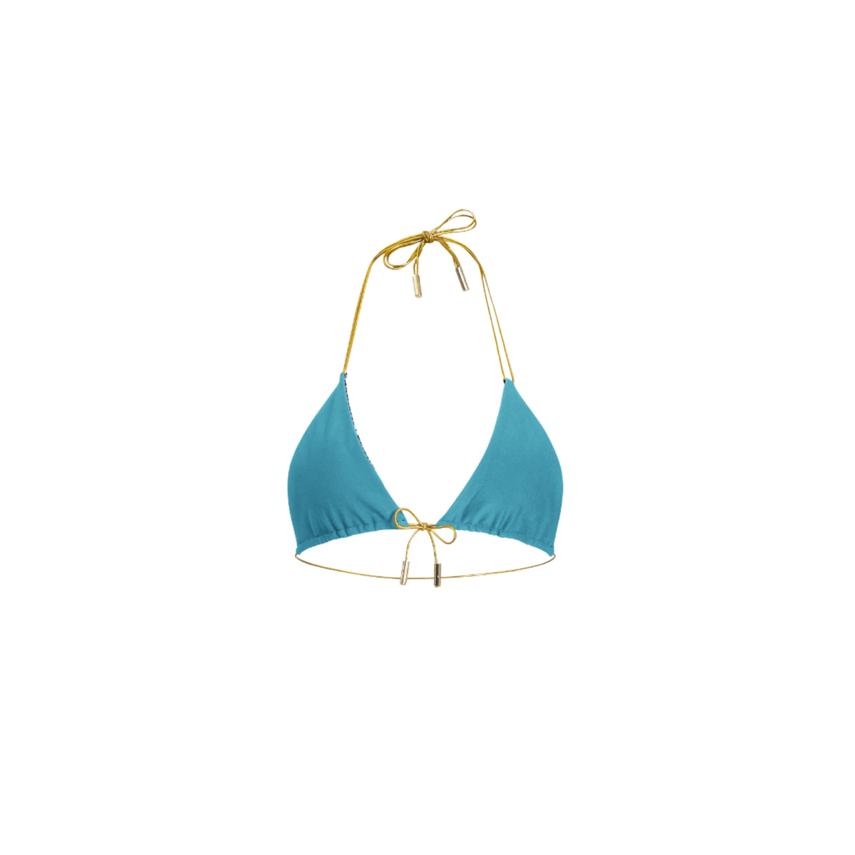 Mosaic Reversible Bikini Top - Dark Teal & Black Cracked Stone Holographic