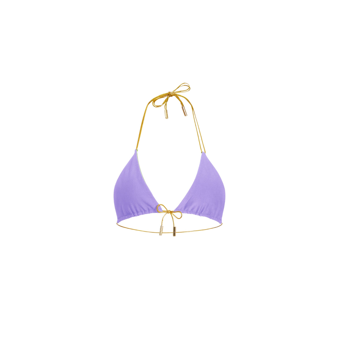 Prism Reversible Bikini Top - Neon Green, Rose Pink & Lavender