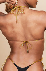 Reversible Onyx/Scarlet Thongkini Top - Capri Swim™