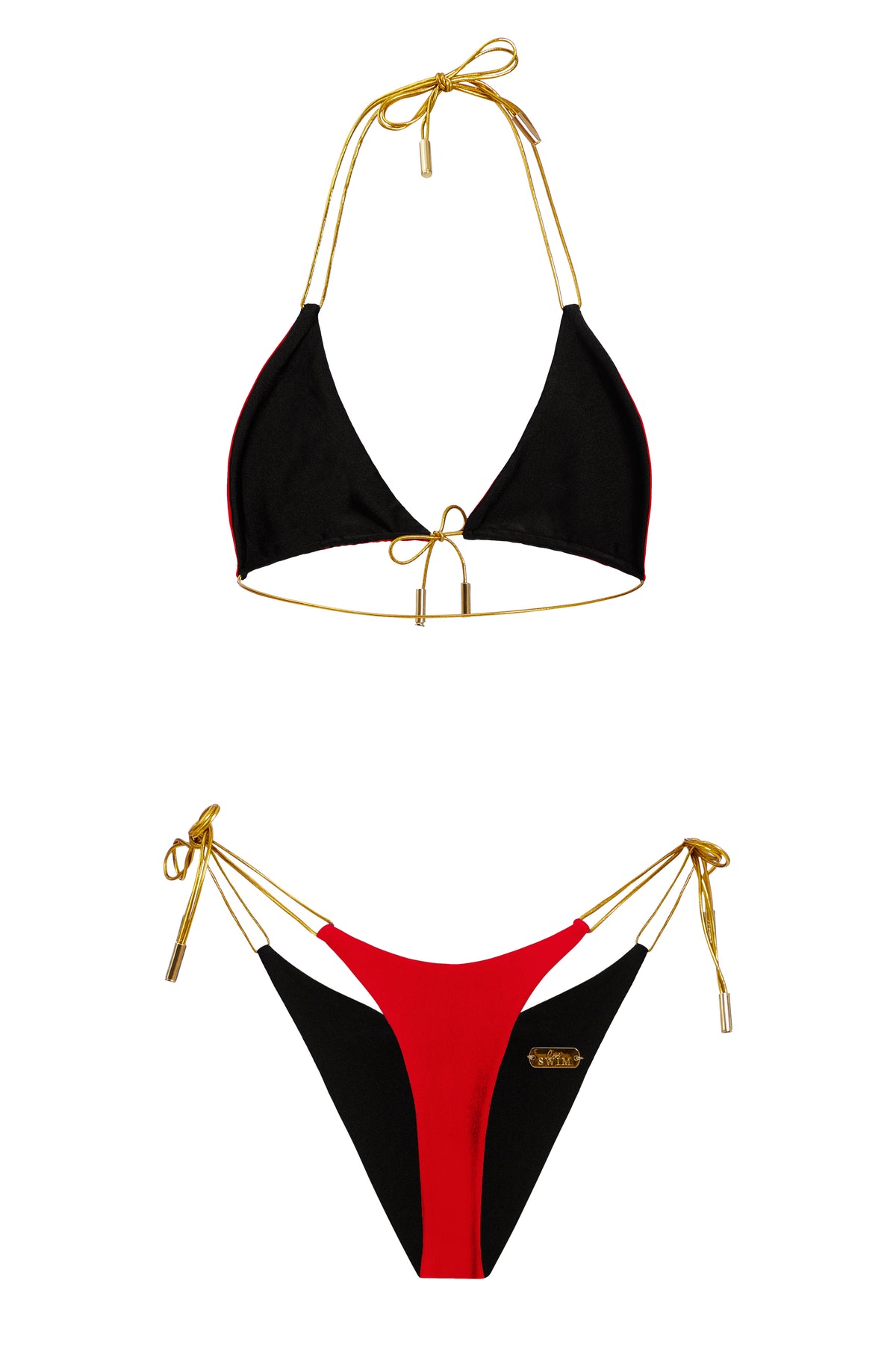 Onyx/Scarlet Thongkini Bottom | Reversible