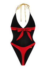 Onyx/Scarlet Monokini | Reversible