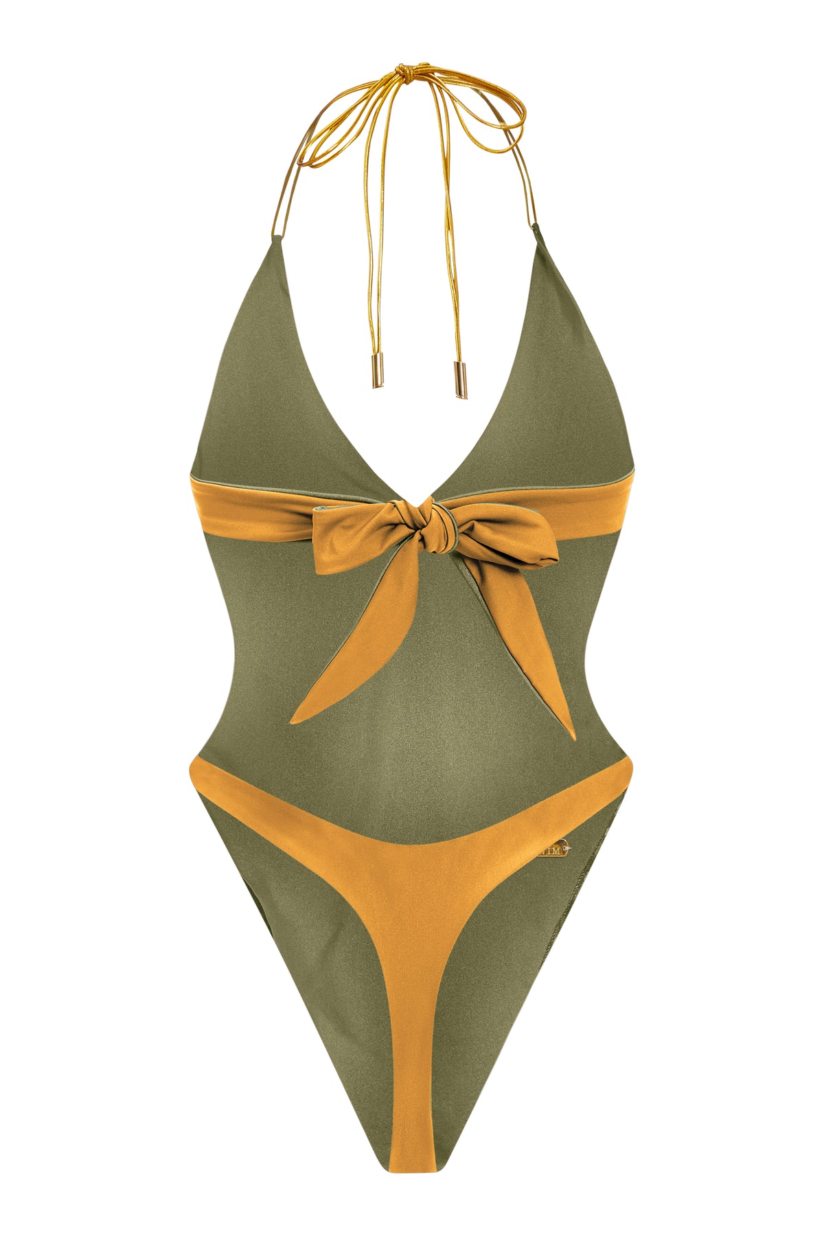 Olive/Bronze Monokini | Reversible
