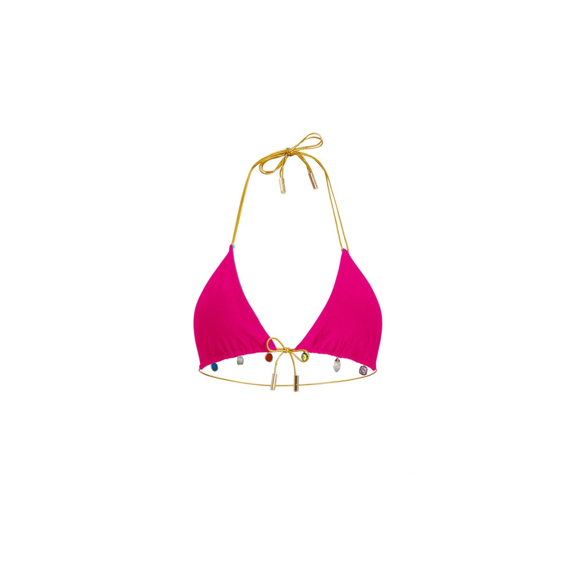Aquessa Reversible Gemstone Bikini Top - Neon Pink & Neon Teal - Limited Edition