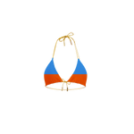 Made In NYC Orange & Blue Reversible Bikini Top - Limited Edition